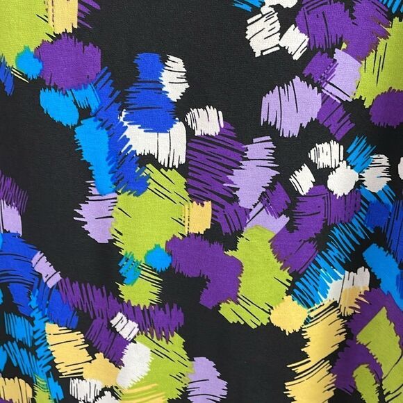 Notations Ladies Dress Top, Size Small, Black Multicolor, Size Small - Picture 9 of 9